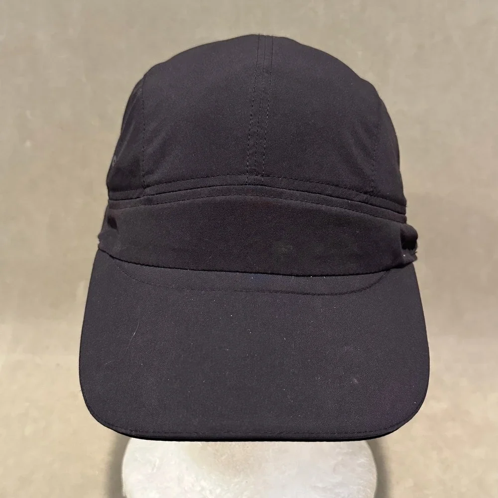 Lululemon Fast and Free Running Hat Black Adjustable Reflective Athletic Cap